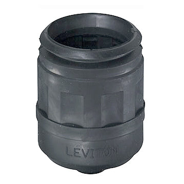 Leviton Boot For Locking Plug 15 Amp Weather-Resistant Black (6017-L)