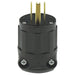 Leviton 15 Amp 125V NEMA 5-15P 2P 3W Plug Straight Blade Industrial Grade Grounding Black (5266-CB)