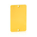 Leviton Cover Plate Standard 1-Gang Thermoplastics Blank Yellow (3054-Y)