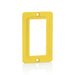 Leviton Cover Plate Standard 1-Gang Thermoplastic GFCI/Decora Receptacles Yellow (3060-Y)