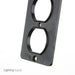 Leviton Cover Plate Standard 1-Gang Thermoplastic Duplex Receptacle Black (3051-E)