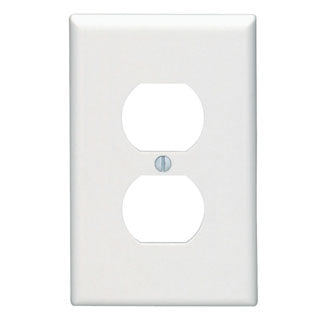 Leviton 1-Gang Duplex Device Receptacle Wall Plate Midway Size Thermoset Device Mount Brown (80503)