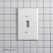 Leviton 1-Gang Toggle Device Switch Wall Plate Midway Size Thermoset Device Mount White (80501-W)