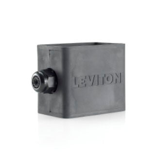 Leviton Portable Outlet Box Sing-Gang Standard Depth Pendant Style Cable Diameter (0.230 Inch 0.546 Inch) Black (3059-1E)