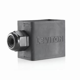 Leviton Portable Outlet Box Sing-Gang Standard Depth Pendant Style Cable Diameter (0.590 Inch 1.000 Inch) Black (3059-2E)