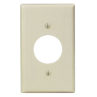 Leviton 1-Gang Single 1.406 Inch Hole Device Receptacle Wall Plate Standard Size Thermoset Device Mount Ivory (86004)