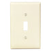 Leviton 1-Gang Toggle Device Switch Wall Plate Midway Size Thermoset Device Mount Ivory (80501-I)