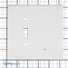 Leviton 2-Gang 1-Toggle 1-Blank Device Combination Wall Plate Oversized Thermoset Box Mount White (88106)
