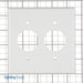 Leviton 2-Gang Single 1.406 Inch Hole Device Receptacle Wall Plate Standard Size Thermoset Device Mount White (88052)