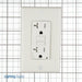 Leviton 20 Amp 125V Dual Function AFCI/GFCI Receptacle 20 Amp Feed-Through Tamper-Resistant Monochromatic Back And Side Wire White (AGTR2-W)