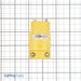Leviton 20 Amp 250V NEMA 6-20R 2P 3W Connector Straight Blade Grounding Yellow (620CV)