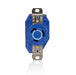 Leviton 20 Amp 250V NEMA L6-20R 2P 3W Flush Mount Locking Receptacle Industrial Grade Grounding V-0-MAX Blue (2320-BU)