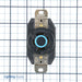 Leviton 20 Amp 250V 3-Phase NEMA L15-20R 3P 4W Flush Mount Locking Receptacle Industrial Grade Grounding V-0-MAX Black (2420)