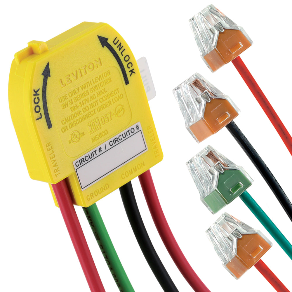 Leviton M3WSW-WST 20 Amp 347VAC Maximum Wiring Module — Lighting Supply
