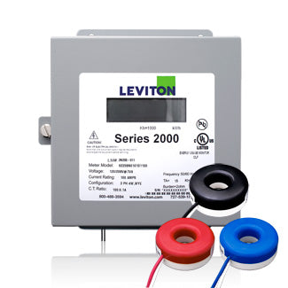 Leviton Series 2000 Submeter 208V 3P/4W 100A Indoor Kit With 3 Solid Core Current Transformers (2K208-1SW)