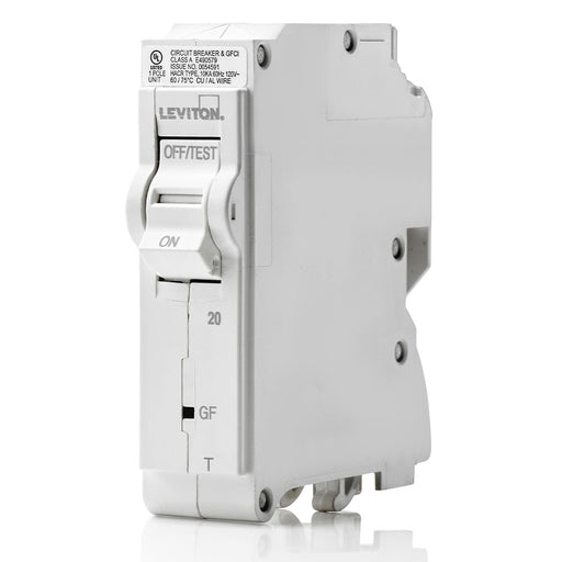 Leviton 20A 1-Pole Thermal Magnetic GFPE Breaker (LB120-EPT)