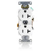 Leviton Duplex Receptacle Outlet Heavy-Duty Industrial Spec Grade Tamper-Resistant Smooth Face 20 Amp 125V Back Or Side Wire White (T5362-W)