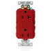 Leviton SmartlockPro Self-Test GFCI Duplex Receptacle Outlet Extra Heavy-Duty Industrial Spec Grady 20A 125V Back Or Side Wire Red (G5362-R)