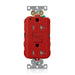 Leviton 20A 125V Self-Test Tamper-Resistant Industrial Grade GFCI Duplex Receptacle Outlet Red (G5362-TR)
