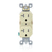 Leviton 20A 125V NEMA 5-20R 2P 3W Tamper-Resistant Duplex Receptacle Straight Blade Residential Grade Self Grounding Side Wired Ivory (T5820-I)