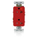 Leviton Decora Plus Isolated Ground Duplex Receptacle Outlet Heavy-Duty Industrial Spec Grade Tamper-Resistant 20A 125V Back Or Side Wire Red (T1636-IGR)