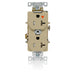 Leviton Isolated Ground Duplex Receptacle Outlet Heavy-Duty Industrial Spec Grade Tamper-Resistant Smooth Face 20 Amp 125V Ivory (T5362-IGI)