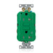 Leviton Green 2 Plug Marked Controlled SmartlockPro GFCI Decora Duplex Receptacle Outlet Extra Heavy Duty Tamper-Resistant 20A 125V Back Or Side Wire (G5362-2TN)