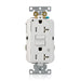 Leviton 2 Plug Marked Controlled SmartlockPro GFCI Decora Duplex Receptacle Outlet Extra Heavy Duty Tamper-Resistant 20A 125V Back Or Side Wire White (G5362-2TW)