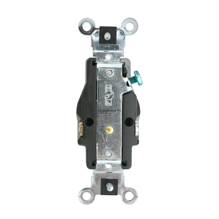 Leviton 20A 250V Weather-Resistant Single Receptacle Outlet Back Or Side Wire Gray (W5461-GY)