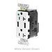 Leviton 20A Lev-Lok USB Tamper-Resistant Hospital Grade Outlet Type A-A (M58AA-HGW)