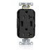 Leviton 20A Lev-Lok USB Tamper-Resistant Outlet Type A-A Black (M58AA-E)