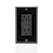 Leviton 20 Amp 125V Receptacle/Outlet 20 Amp Feed-Through Self-Test SmartlockPro Slim GFCI Monochromatic Black (GFNT2-E)