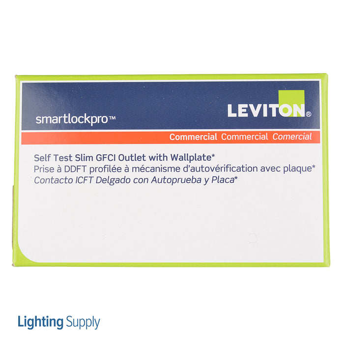 Leviton 20 Amp 125V Receptacle/Outlet 20 Amp Feed-Through Self-Test SmartlockPro Slim GFCI Monochromatic Red (GFNT2-R)