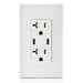 Leviton 20A Tamper-Resistant Receptacle USB Type-C/C Charger White (T5835-W)
