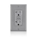 Leviton 20 Amp 125V Dual Function AFCI/GFCI Receptacle 20 Amp Feed-Through Tamper-Resistant Monochromatic Back And Side Wire Gray (AGTR2-GY)