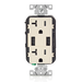 Leviton Combination Duplex Receptacle/Outlet And USB Charger 20 Amp 125V Decora Tamper-Resistant Receptacle/Outlet NEMA 5-20R Light Almond (T5832-T)