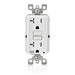 Leviton 20 Amp 125V Receptacle/Outlet 20 Amp Feed-Through Self-Test SmartlockPro Slim Weather And Tamper-Resistant GFCI Monochromatic White (GFWT2-W)
