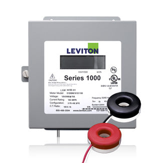 Leviton Series 1000 Submeter 120/240V 100A 1P/3W Indoor Kit With 2 Solid Core Current Transformers (1K240-1SW)