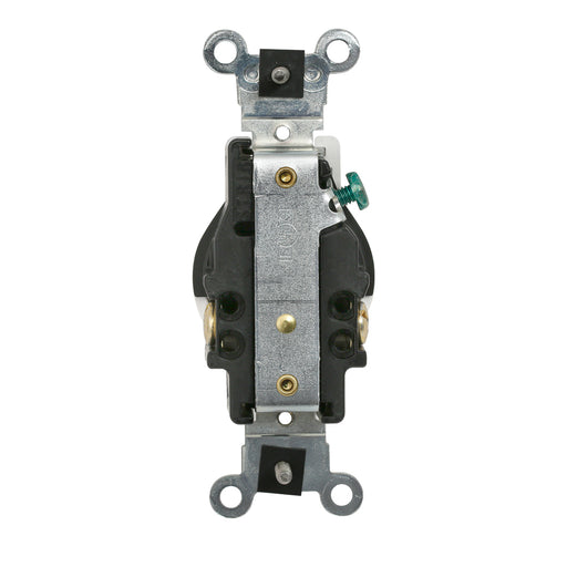 Leviton 250V Weather-Resistant/Tamper-Resistant Single Outlet Back/Side Wire Gray (W5461-TGY)
