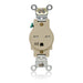 Leviton 250V Weather-Resistant/Tamper-Resistant Single Outlet Back/Side Wire Ivory (W5661-T0I)