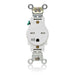 Leviton 250V Weather-Resistant/Tamper-Resistant Single Outlet Back/Side Wire White (W5661-T0W)