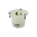 Leviton 20 Amp 125/250V NEMA Non-NEMA 3P 3W Flanged Inlet Locking Receptacle Industrial Grade Grounding White (3325-GC)