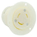 Leviton 30 Amp 125/250V NEMA L10-30R 3P 3W Flanged Outlet Locking Receptacle Industrial Grade Non-Grounding White (2666)