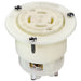 Leviton 30 Amp 480V 3-Phase NEMA L16-30R 3P 4W Flanged Outlet Locking Receptacle Industrial Grade Grounding White (2736)