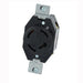Leviton 20 Amp 120/208V 3-Phase Y Non-NEMA 4P 4W Flush Mounting Locking Receptacle Industrial Grade Grounding Black (7410-BG)
