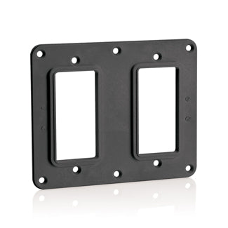 Leviton 2 GFCI/Decora Receptacle Cover Plate Black (3251-E)