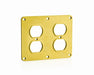 Leviton 2 Duplex Receptacle Cover Plate Yellow (3260-Y)