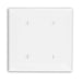 Leviton 2-Gang No Device Blank Wall Plate Standard Size Thermoplastic Nylon Strap Mount White (80734-W)