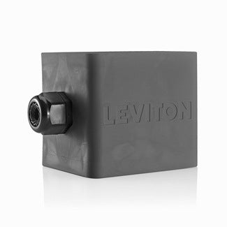 Leviton Portable Outlet Box Two-Gang Standard Depth Pendant Style Cable Diameter 0.590 Inch - 1.000 Inch Black (3200-2E)