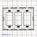 Leviton 3-Gang Decora Plus Device Decora Wall Plate/Faceplate Screwless Polycarbonate Snap-On Mount Screwless Subplate Black (80311-SE)